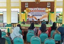 Kapolsek Montong Hadiri launcing desa iman (Imunisasi mantap)