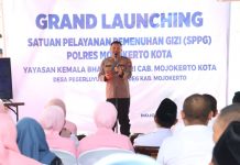 Kapolres Mojokerto Kota Resmikan SPPG Dukung Penuh Program Makan Bergizi Gratis