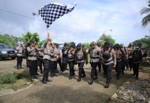 Personel Polres Madiun Napak Tilas ke Monumen Sakip–Sanali