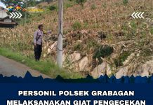 Guna Dukung Ketahanan Pangan Bhabinkamtibmas Kunjungi Perkarangan Warga Desa