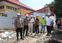 Peletakan Batu Pertama Pembangunan Gedung Satreskrim dan Satlantas Oleh Kapolres Tuban