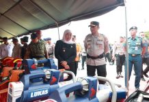 Kapoda Jatim Bersama Gubernur Tinjau Kesiapan Alat Mitigasi Bencana Hadapi Cuaca Ekstrem