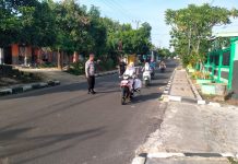 Penggelaran Pasukan, Polisi Polsek Kenduruan Polres Tuban di Simpul-simpul jalan