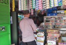 Patroli Pertokoan & Pasar Sidomukti, Polsek Kenduruan Polres Tuban Antisipasi 3C