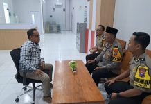 Kapolsek Senori Polres Tuban Polda Jatim Melaksanakan Silaturahmi ke BRI Unit Senori