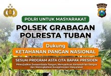 *ANGGOTA POLSEK GRABAGAN SAMBANG DESA BINAAN, PANTAU LAHAN JAGUNG DAN MEMASTIKAN SISTEM IRIGASI MASIH LANCAR*