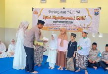 Polsek Bancar Gelar Peringatan Maulid Nabi Muhammad SAW, Diisi Santunan Anak Yatim Piatu