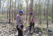 Polsek Kenduruan Polresta Tuban Gelar Patroli Karhutla, Antisipasi Kebakaran Hutan dan Gangguan Kamtibmas
