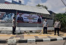 POLSEK TUBAN PASANG BANNER HIMBAUAN KAMTIBMAS