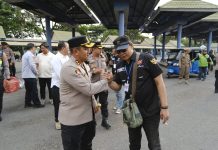 Hadir di Doa Bersama GARDA, Kapolres Kediri Ajak Ojol Perkuat Persatuan Bangsa